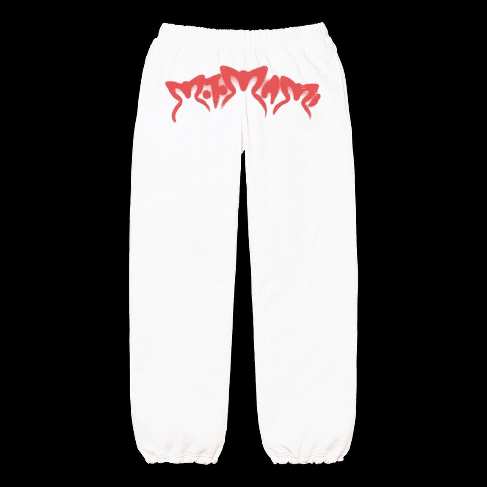 NEW ROSALIA MOTOMAMI WHITE SWEATPANTS SZ LARGE